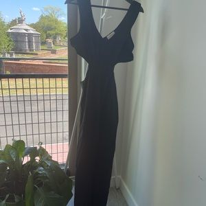Maeve by Anthropologie Cut-out Maxi Dress Black Medium